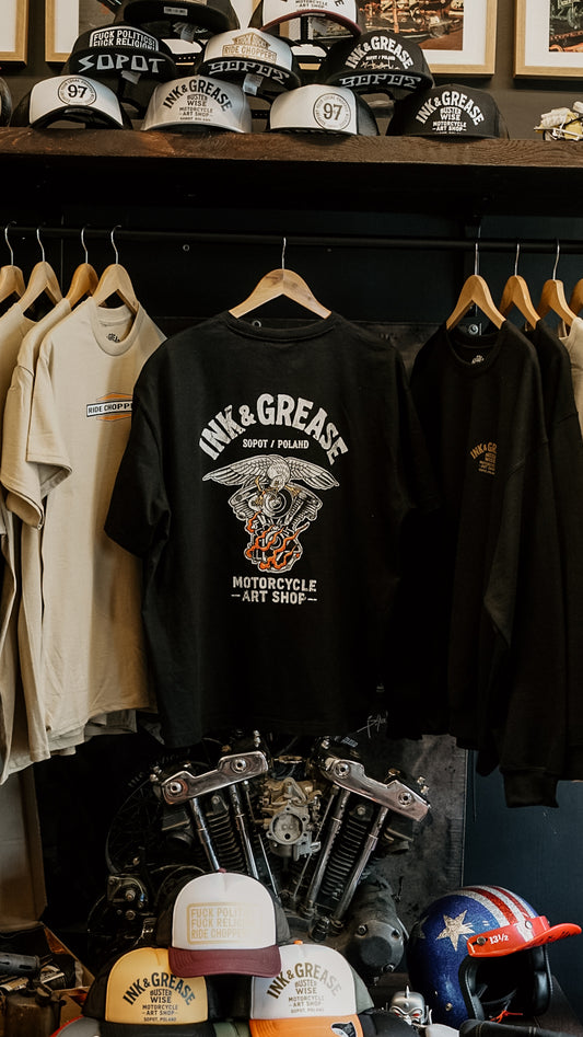 Seagull icon | T-shirt black