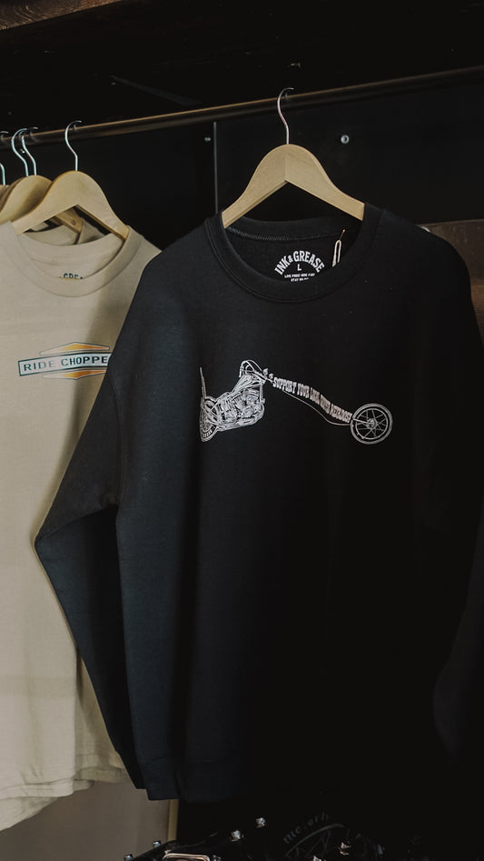 Chopper weirdos | crewneck black