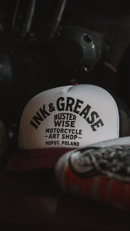 Logo trucker | black/white/maroon