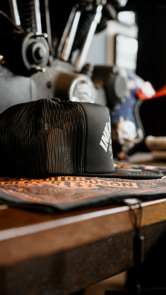 Eroded Ink&Grease | trucker black flat