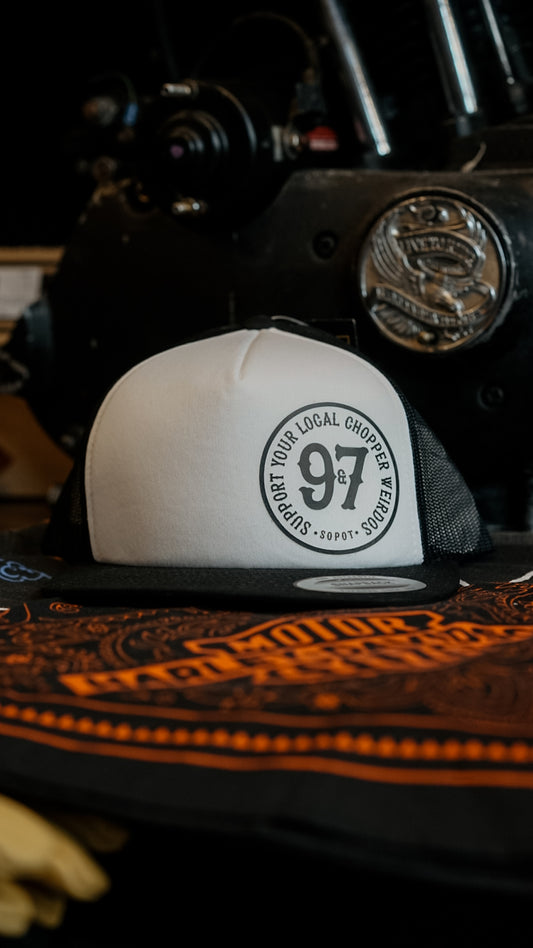 Support 97 | trucker black/white/flat
