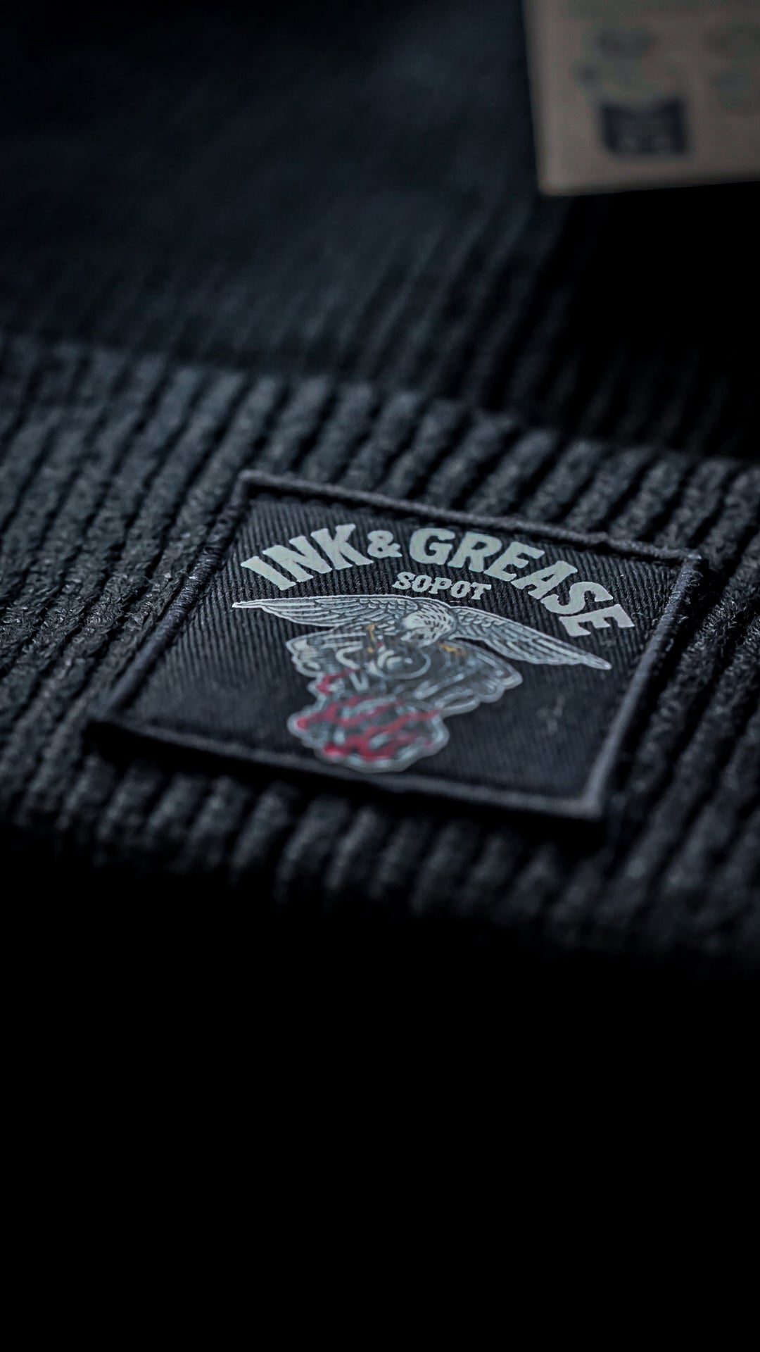 Ink and Grease | Patch Beanie
