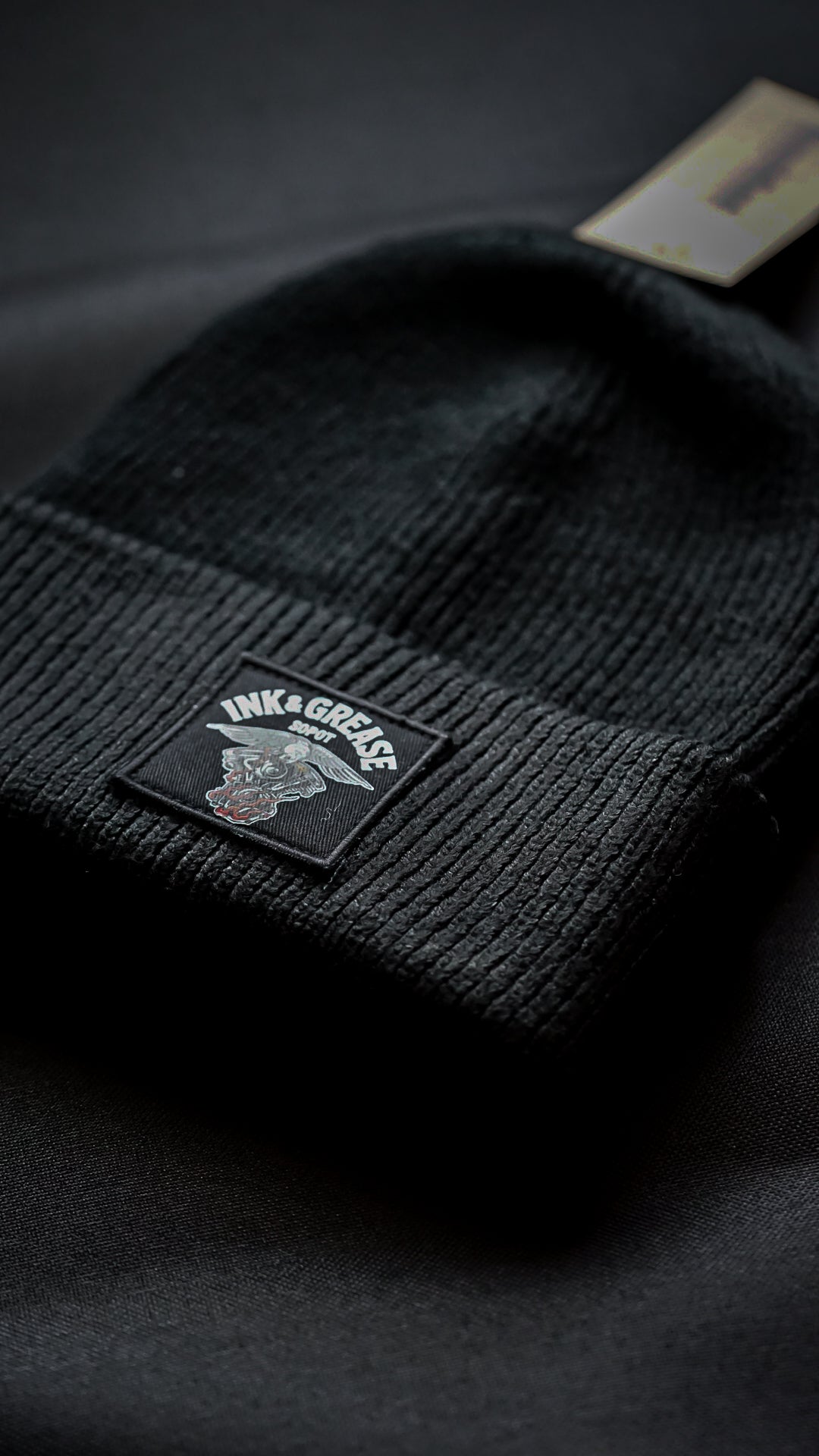 Ink and Grease | Patch Beanie