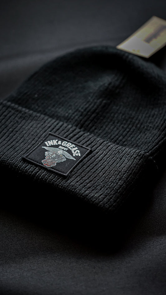 Ink and Grease | Patch Beanie
