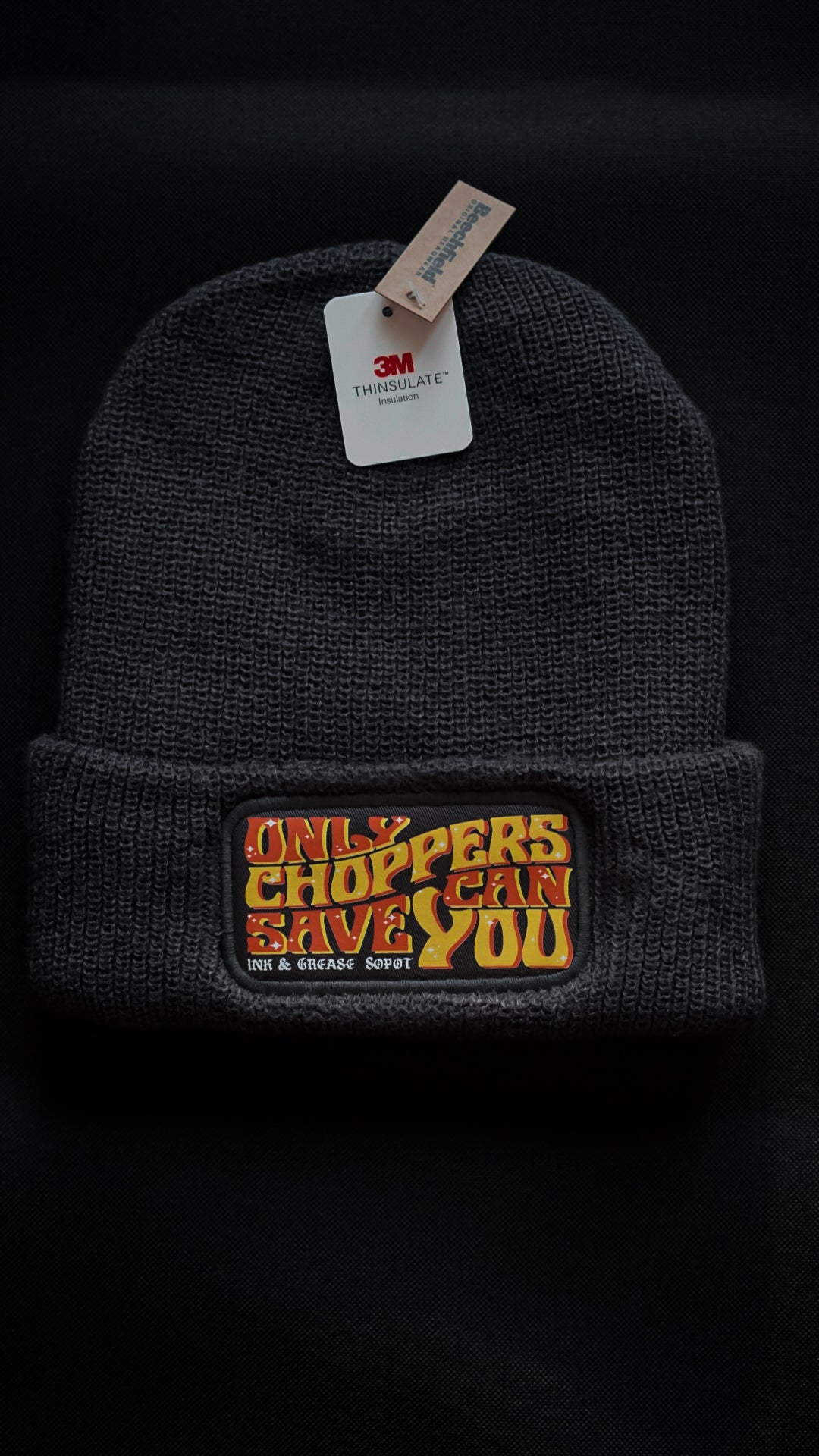 Only Choppers Flame Yellow | Patch Beanie