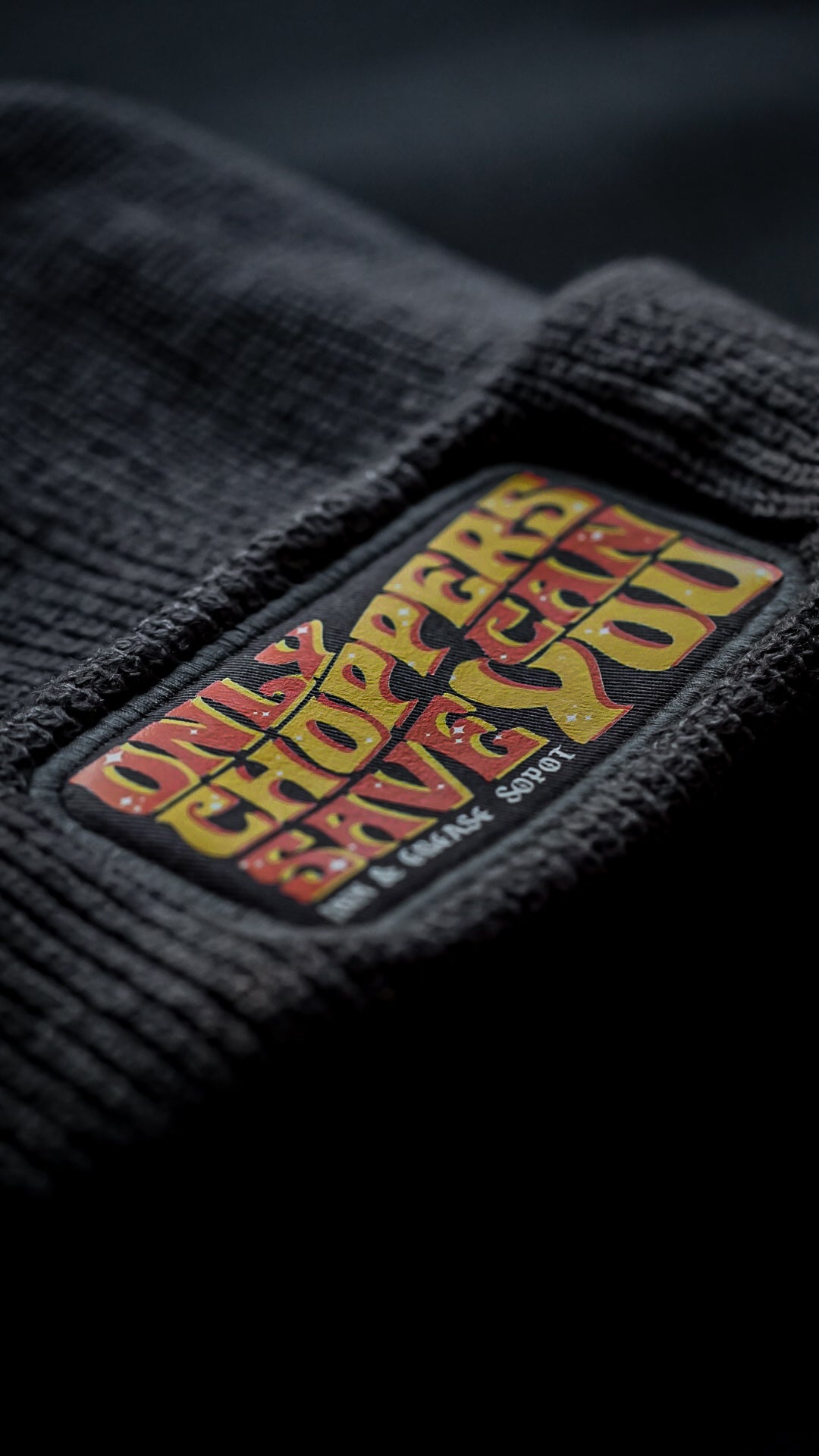 Only Choppers Flame Yellow | Patch Beanie
