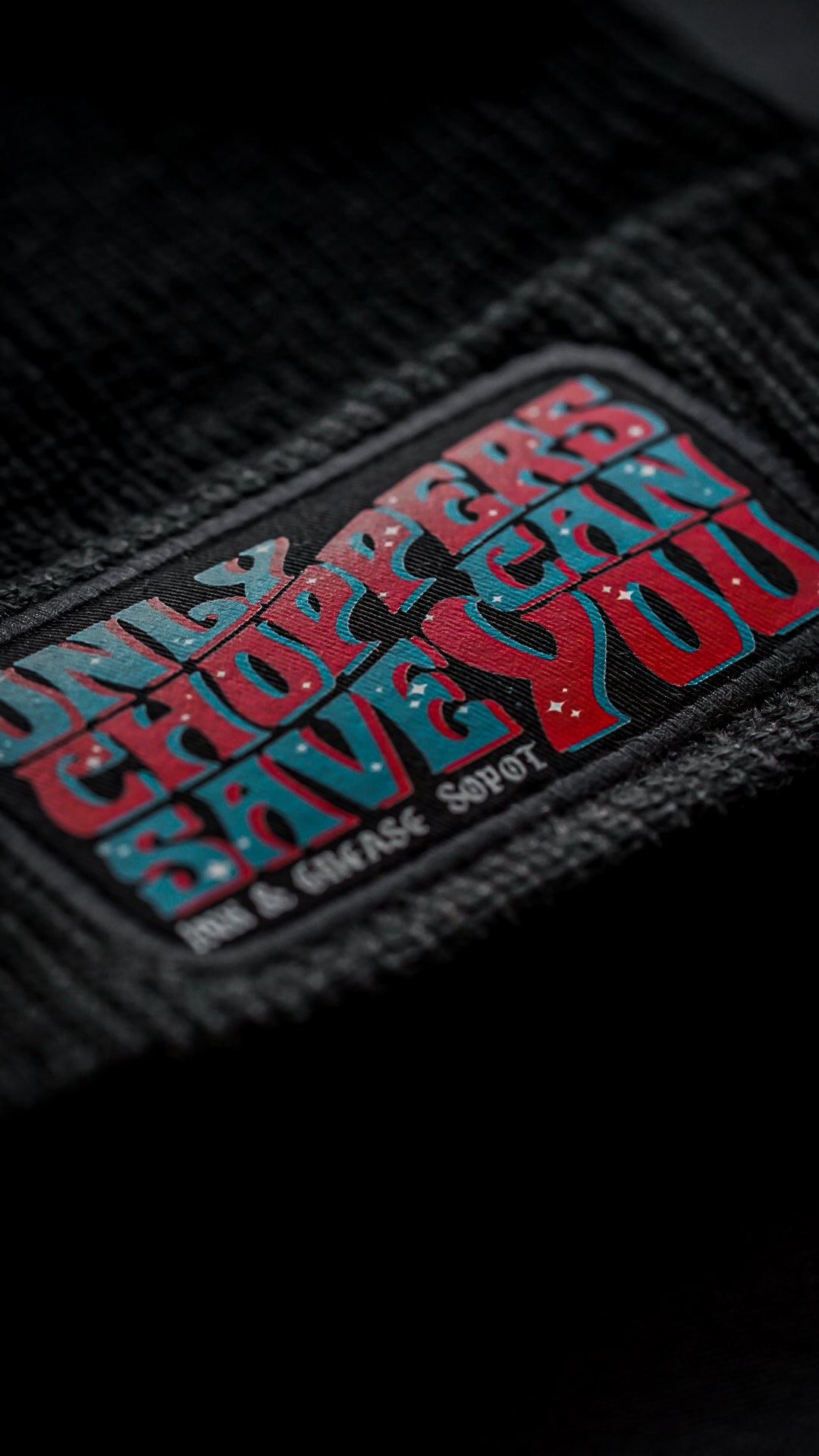 Only Choppers Red & Blue | Patch Beanie
