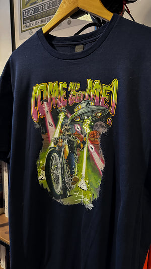 Come & Get Me T-shirt navy